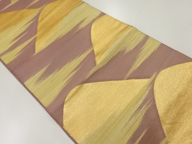 リサイクル　霞似遠山織出し袋帯